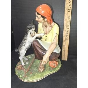 Vintage Borsato Capodimonte Porcelain Figurine made in Italy